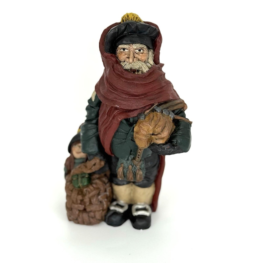 VTG  1988 Tom Clark Scottish Santa Figurine Cairn Studios Resin Signed Kitsack